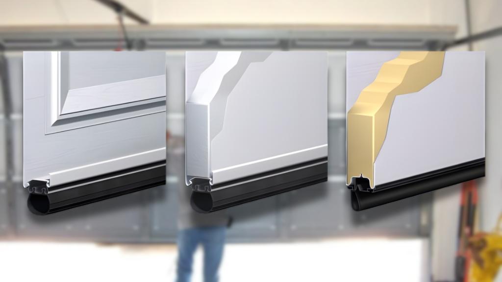 Different garage door insulation materials