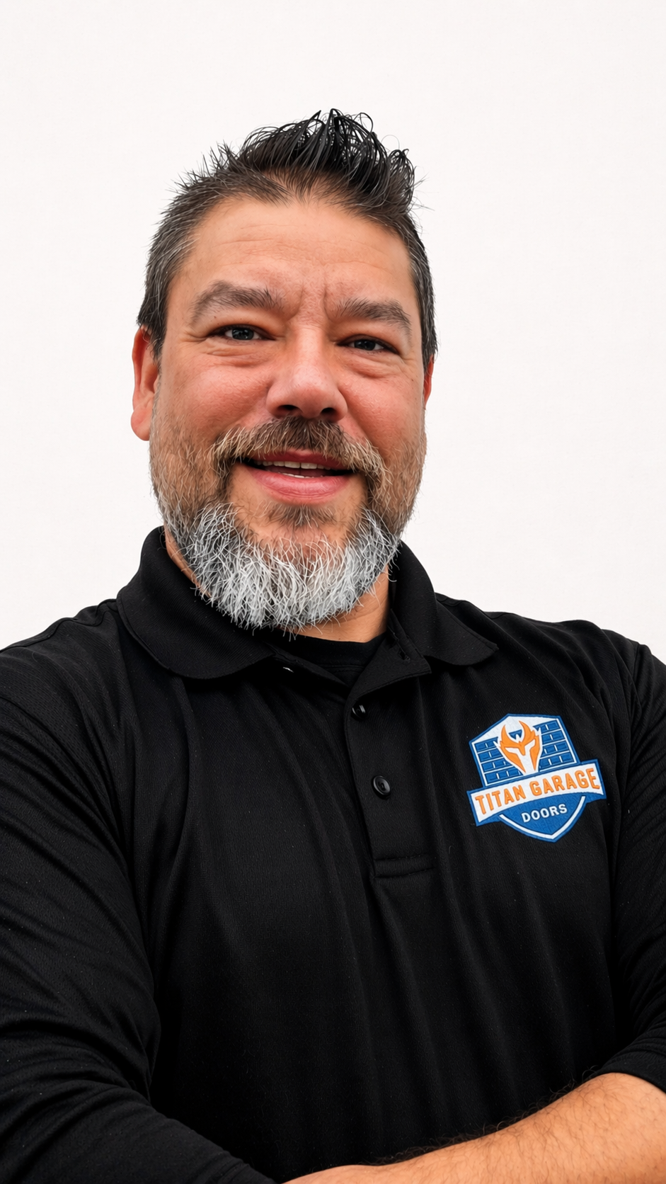 A close-up image of Craig R., senior technician at Titan Garage Doors Iowa