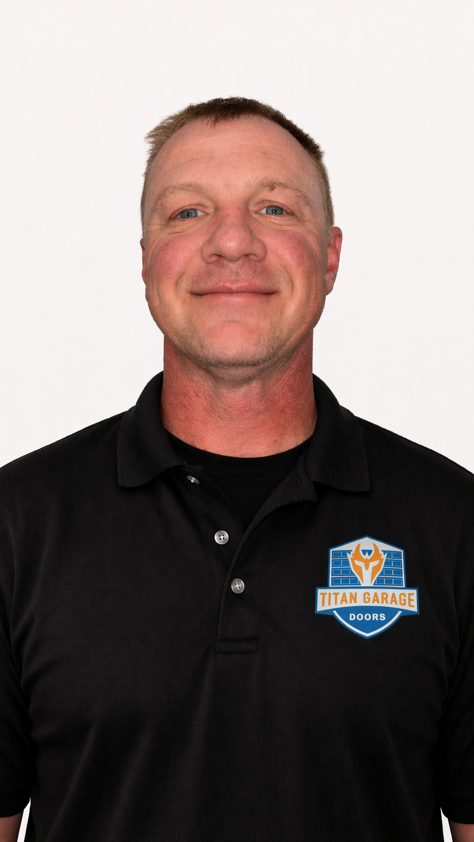 A close-up image of Jeremy, senior technician at Titan Garage Doors Iowa
